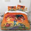Anime Lion 3D Duvet Cover Bedding Bed Sets Soft Microfiber Quilt Cover, Comforter Duvet Cover Set with Zipper For Kids Boys