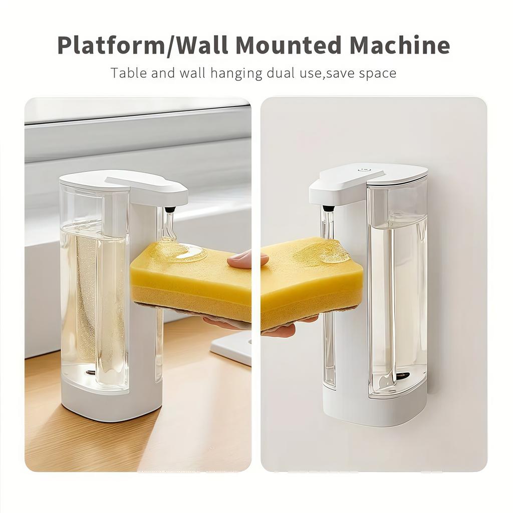 White intelligent Automatic Dishwashing Machine Sensor Intelligent Hand Washing Machine Kitchen Hand Sanitizer Soap Dispenser