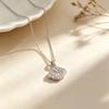 Elegant Zircon-Inlaid Fan Necklace: Luxury Women’s Versatile Clavicle Chain