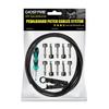 GHOSTFIRE Solderless Patch Cable Kit with 10 Silver Plugs (Straight-Type Only) and 3m Shielded Cable, DIY Pedalboard Guitar Effects Kit (SP-01)