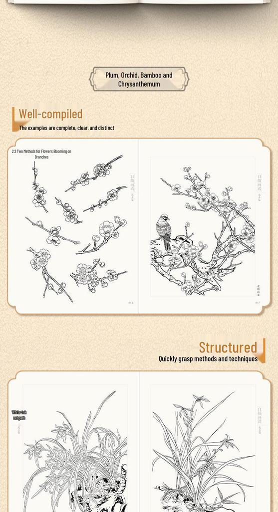 Baimiao Gongbi Flower Painting: Beginner's Guide & Tutorial for Self-Learners