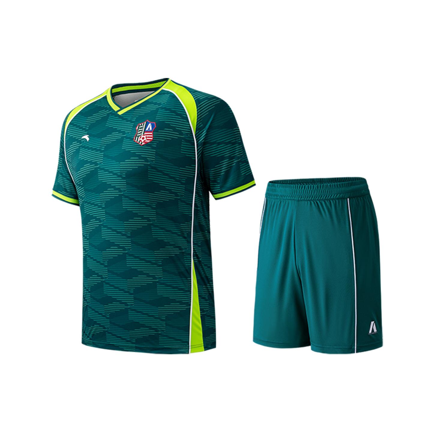 Anta Mens Sports Suit Summer Basketball Set Men suit Moss-Green 952621209-6 S