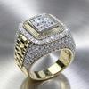 Trendy HipHop Diamond Ring for Men - European American Street Style Fashion Accessory