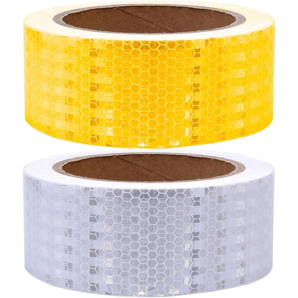 Reflective Tape, 9M x 5CM Warning Sticker High Intensity Reflector Tape Waterproof Safety Tape, 1 Pack Self-Adhesive Security Marking Tape