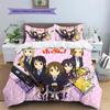 Anime Pattern Bedding Quilt Set Quilt Cover Pillowcase Home Decoration Birthday Gift (1 * Duvet Cover + 2 * Pillowcase, Without Core)