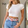 Stylish Metal Pin Buckle Belt Women Cow Pattern Belt, Imitation Horse Hair Leather Waist Casual Fabric Covered Band for Jeans Dresses