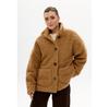 Brown Mirons Winter Jacket with Sheepskin