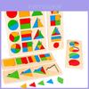 Wooden Geometric Shape Puzzle For Toddlers Educational Toy For Early Learning