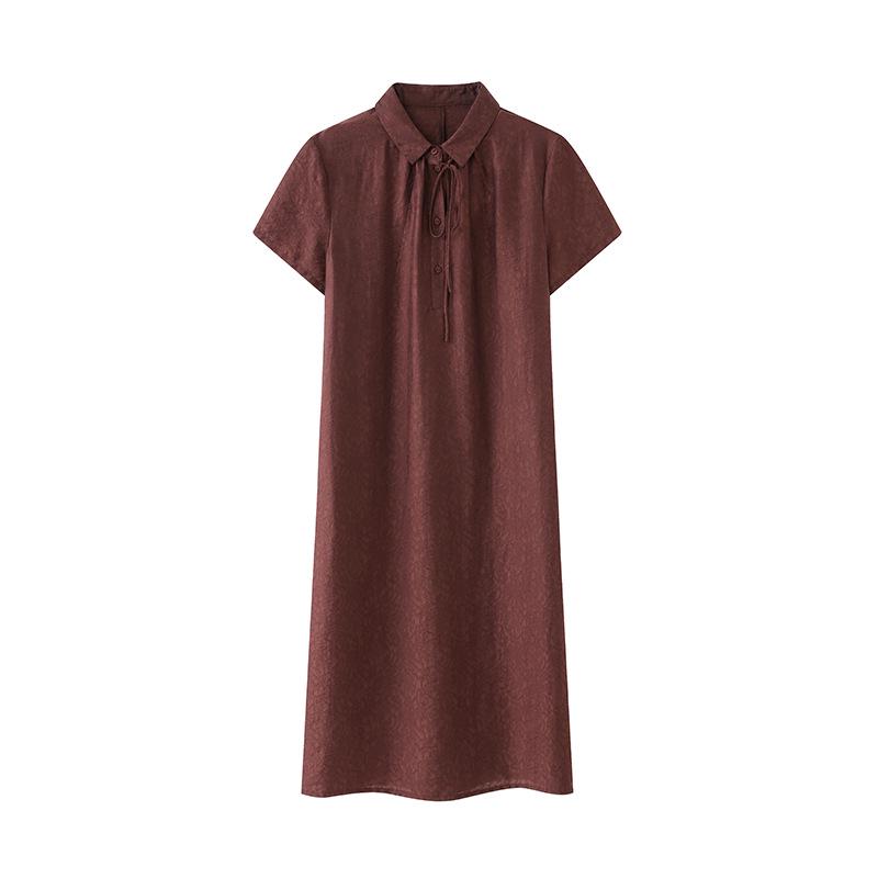 Elegant Summer Lapel Dress for Middle-Aged and Senior Women 2026