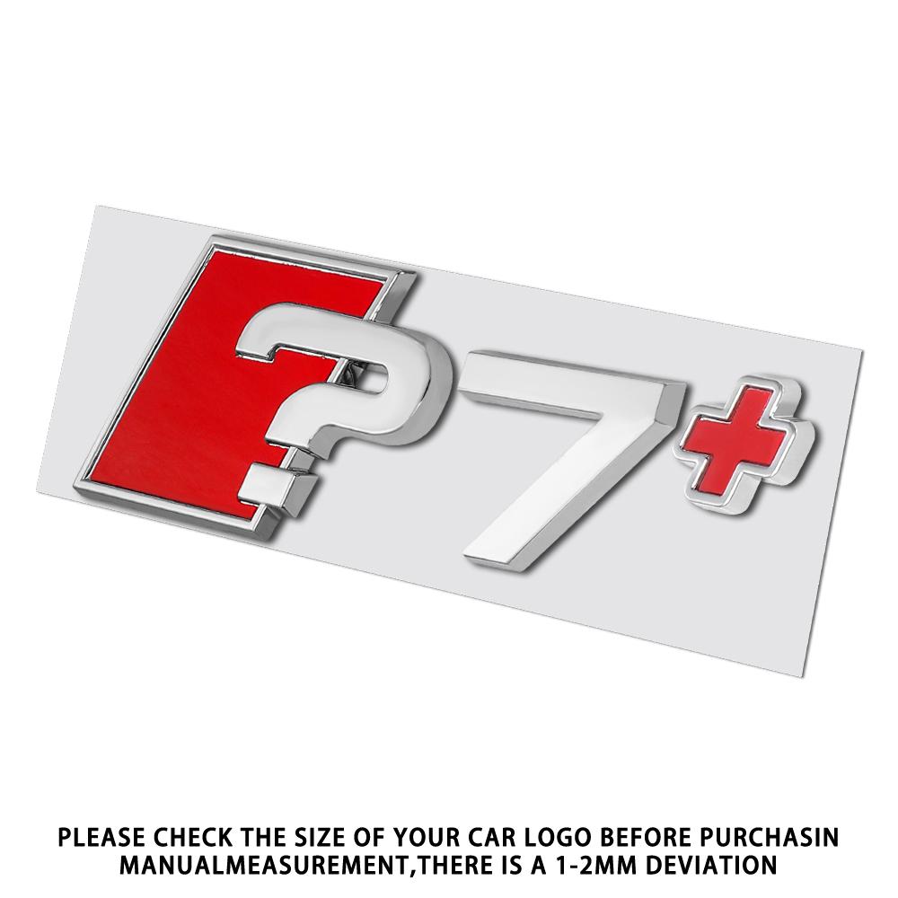 1PC Aluminum ?3 ?4 ?5 ?6 ?7 ?8 ?3+ ?4+ ?5+ ?6+ ?7+ ?8+ Emblem Car Trunk Logo Sticker For Audi A3 8P S3 8V A4 B8 B6 B7 A6 C6 C5 S