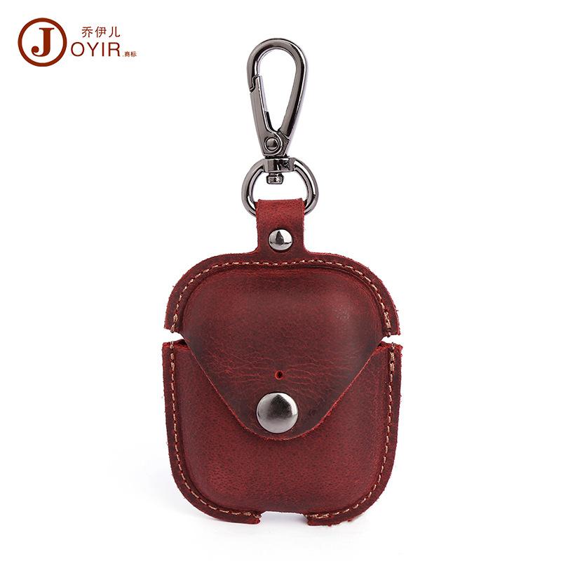 Apple AirPods second generation earphone box leather protective case wireless bluetooth earphone protective case full skin spot