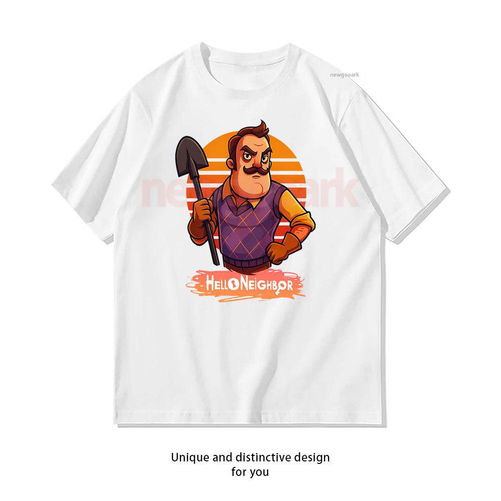 

Funny Retro Cryptic Games Graphic T Shirt Hello Neighbor Theodore Peterson Tshirt Woman Man Casual Cotton Ropa Hombre Camisetas S