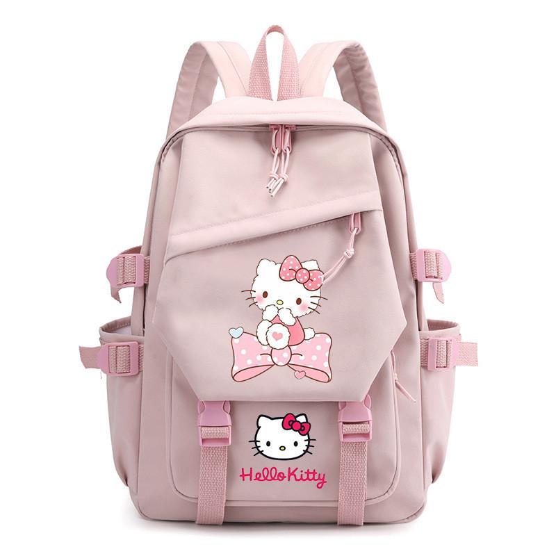 Hello Kitty Schulrucksack Für Mittelstufe Und Oberstufe Modisch Cartoon Nylon