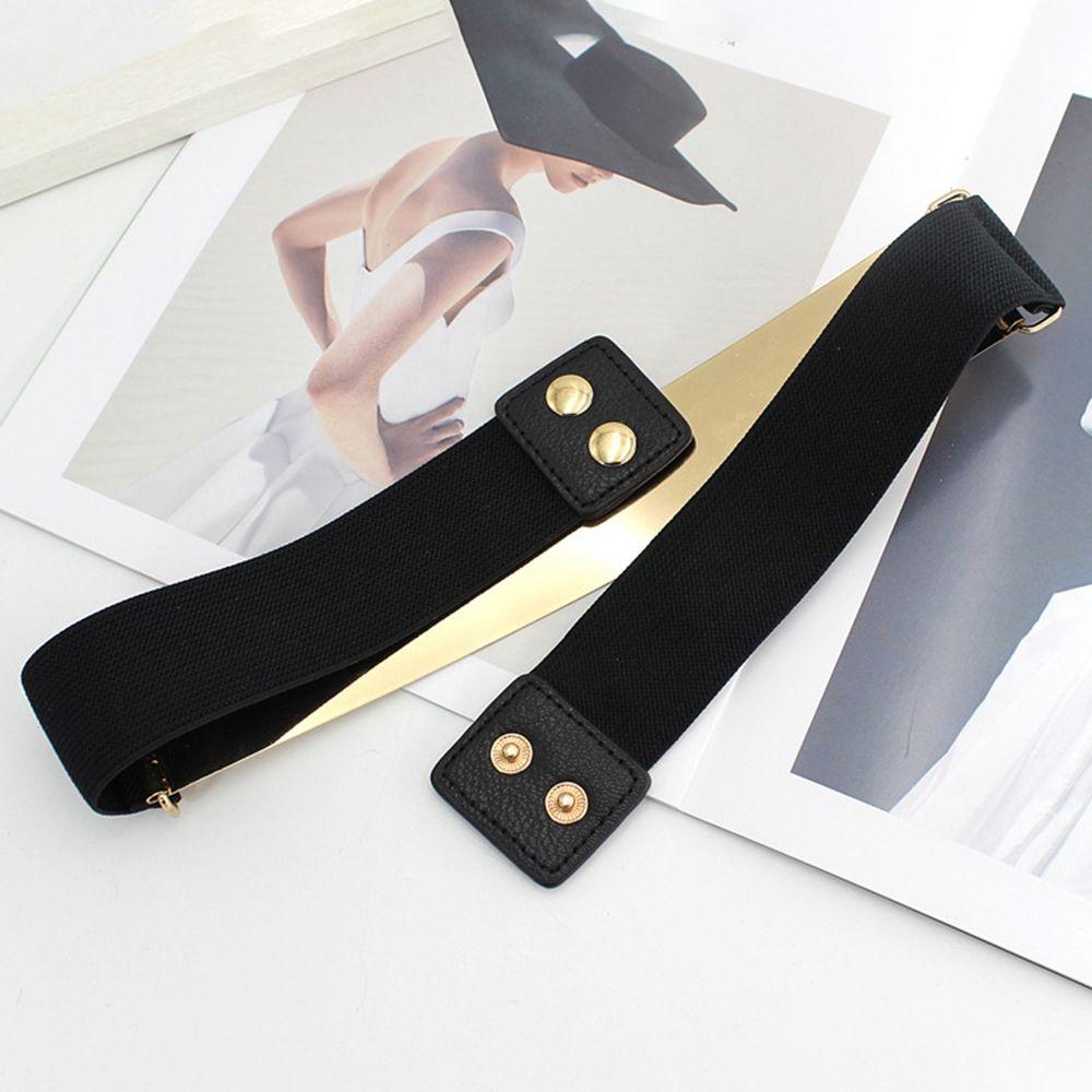 Waistband All-match Metal Elastic Belt Women Waist Belt Elastic Cummerbunds Waist Corset Belts