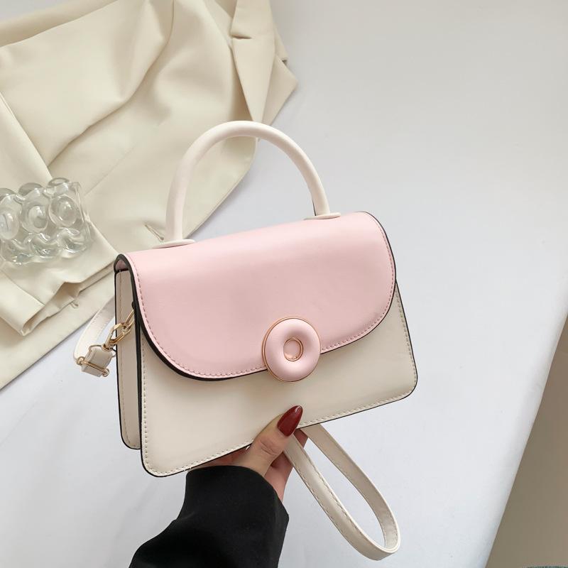 

Crossbody bag 2024 personalized bag women s large-capacity shoulder bag fashion handbag commuter beautiful small square bag рожевий