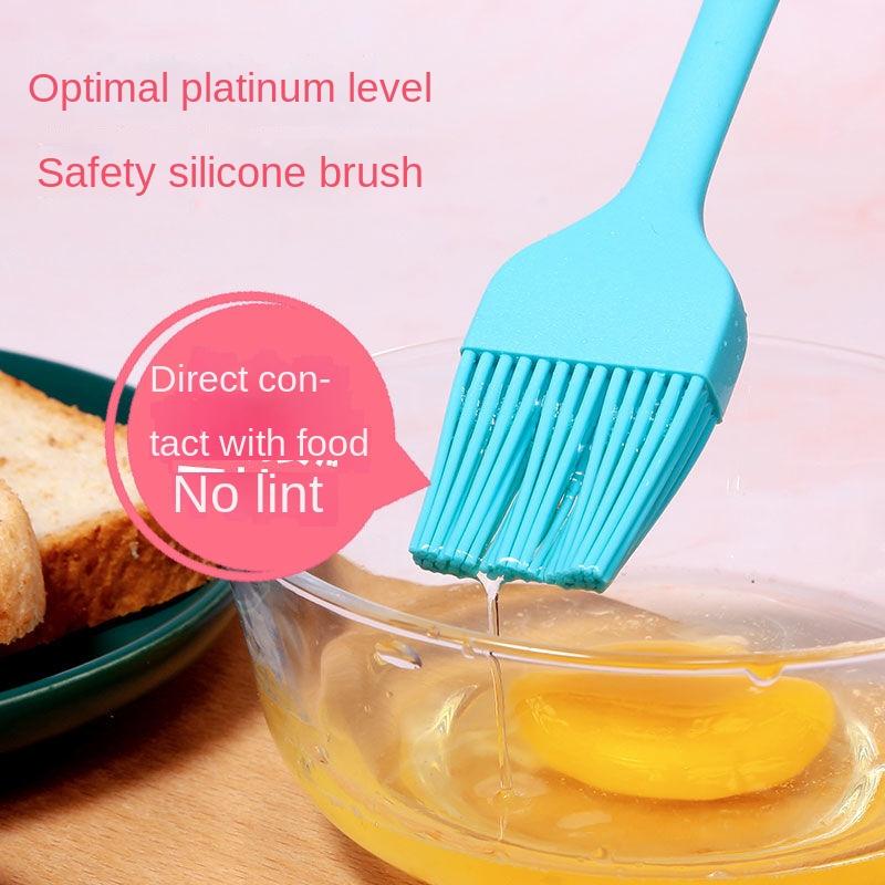 3Pcs Scraper Set One-piece Butter Cream Silicone Spatula Oil Brush High-temperature Resistant Baking Set Tool Kit