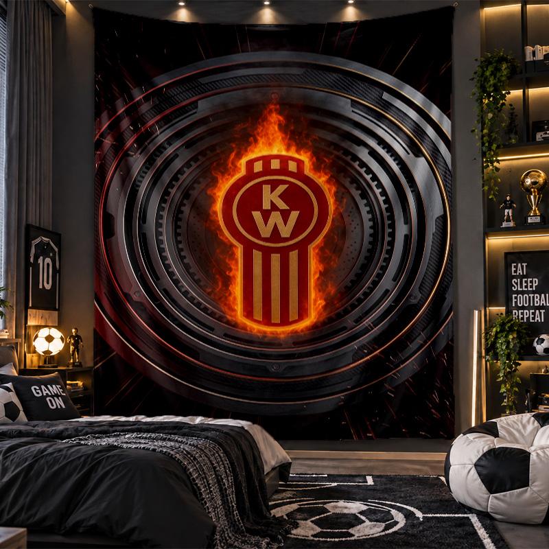 Wall Hanging Tapestry Kenworth Print Cloth for Living Room Bedroom Home Decor