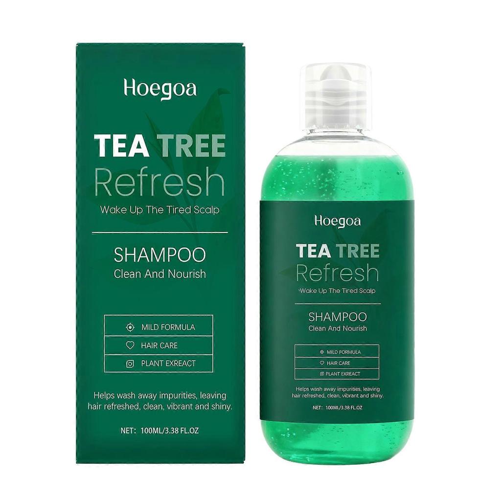 Hoegoa Tea Tree Essence Shampoo - Gentle Cleansing, Volumizing, Smooth And Shiny, Scalp Care Shampoo