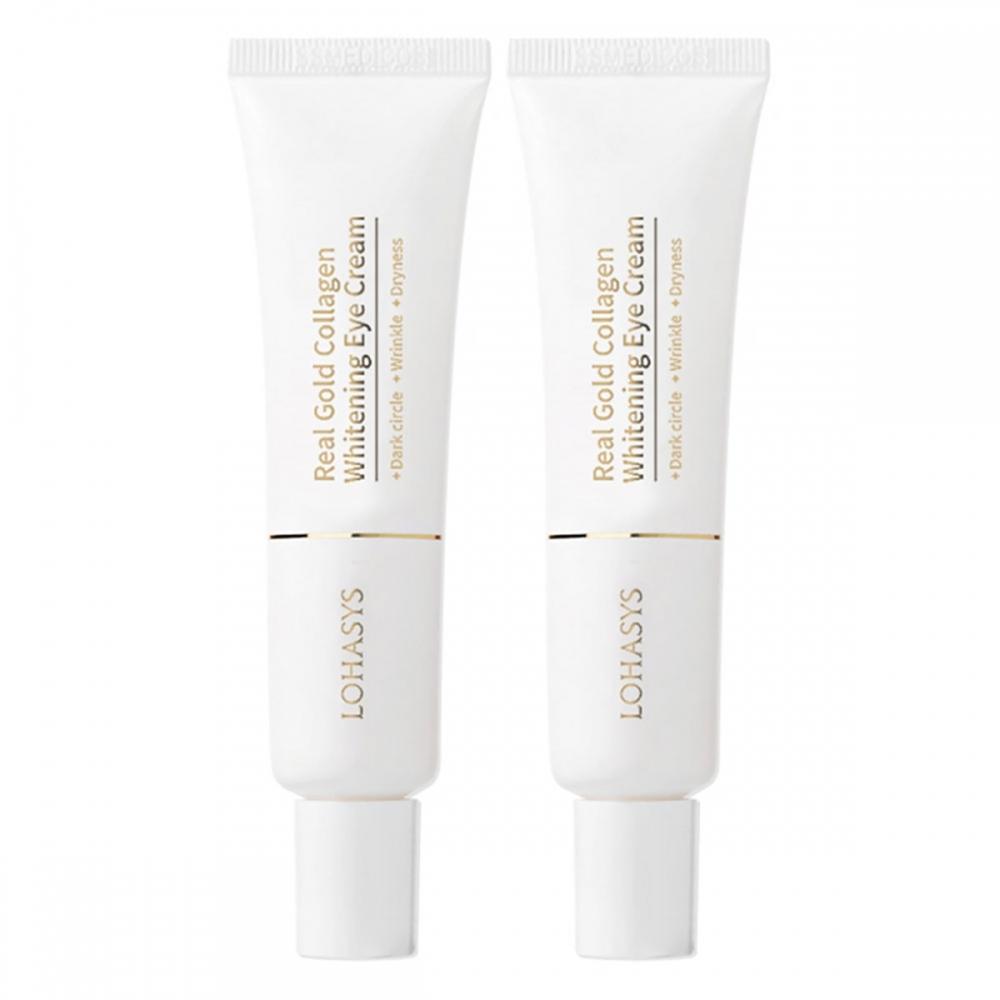Lohasis Real Gold Collagen Whitening Eye Cream 30g X 2