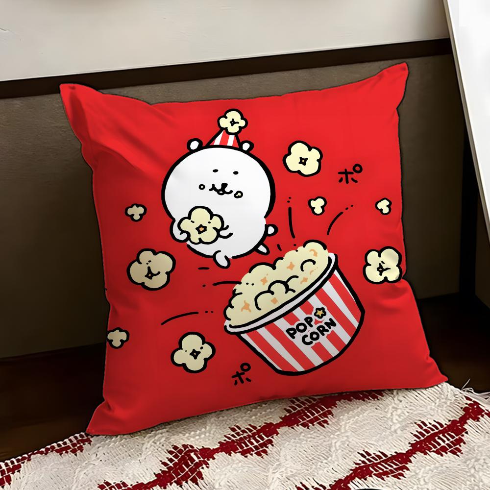 NNagano Cute BBear Cushion Cover Reversible Soft Durable Pillow Cover Home  Car MultiScene Use for Daily Comfort