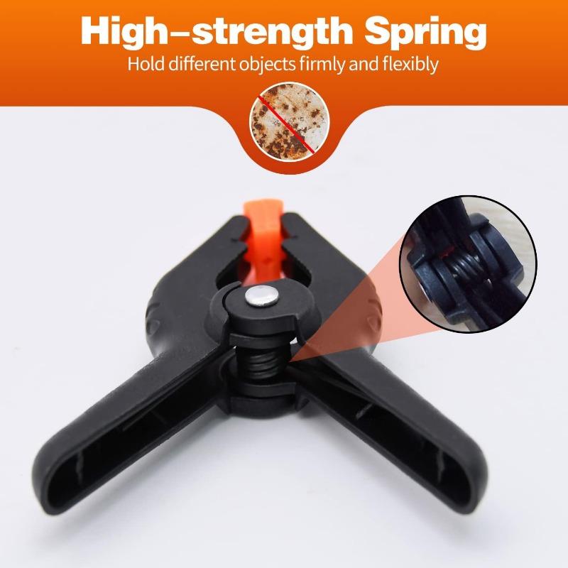 Spring Clamps 3.5 Inch Professional Plastic Spring Clamps  Heavy Duty Plastic Clamps for Crafts and Woodworking Backdrop Clips