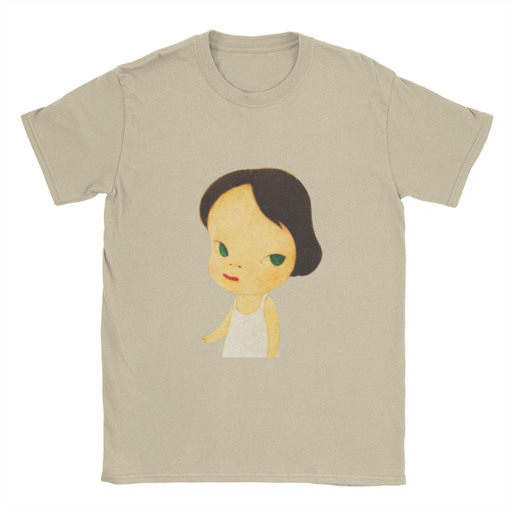 Yoshitomo Nara Men's T Shirts Vintage Tees Short Sleeve Crewneck T-Shirts 100% Cotton New Arrival Clothing