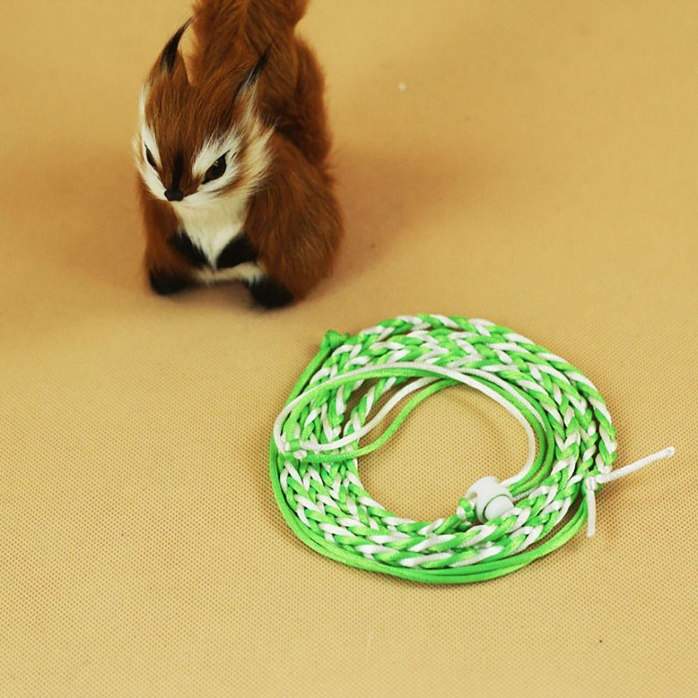 1.4m Adjustable Pet Hamster Leash Harness Rope Gerbil Cotton Rope Harness Lead Collar for Rat Mouse Hamster Pet Cage Leash 1