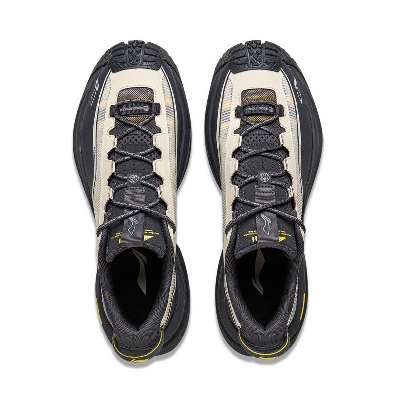 Li Ning Outdoor CF Tracing, Xingchuan Low Top Hiking Shoes Unisex Black Gray AHTV047-18