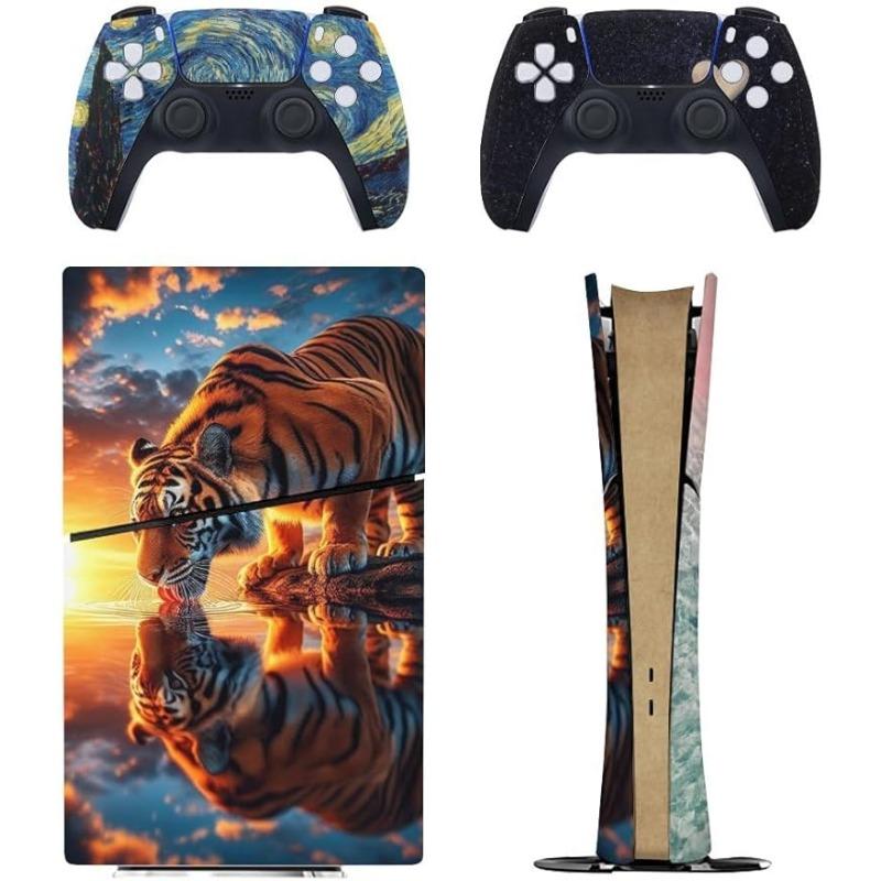 

Skin Sticks для тонкой консоли и контроллеров PS5, дизайн наклейки с защитной пленкой для кожи с полной оберткой FULL