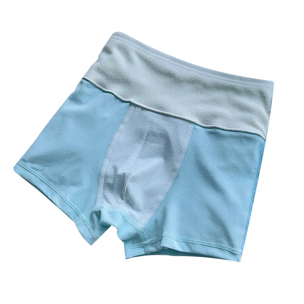 Winter Velvet Boys' High Waist Anti-Slip Boxer Briefs with Belly Protection