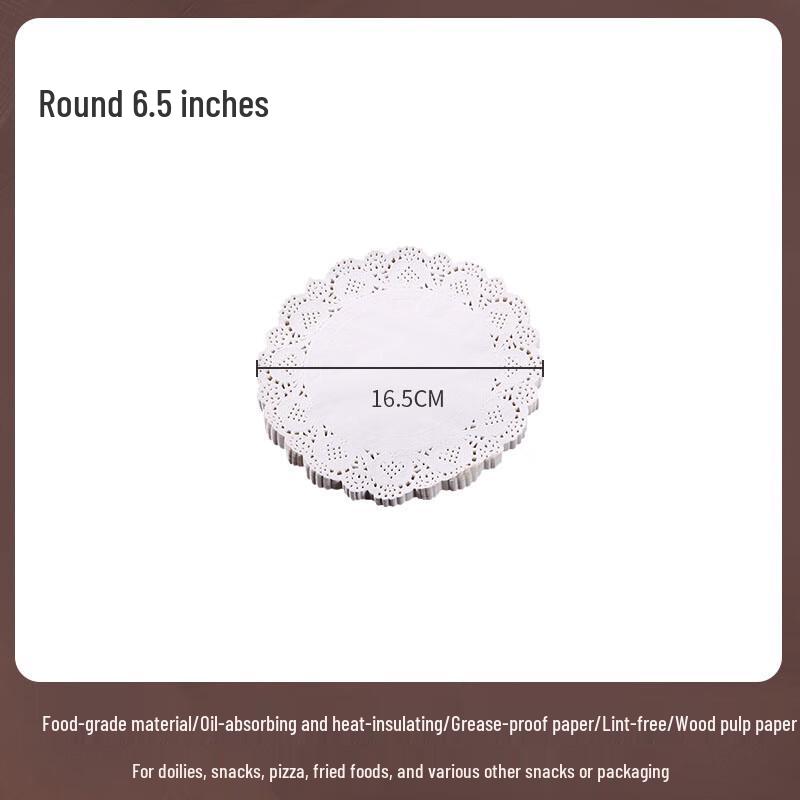 Food Grade Round Lace Oil-Absorbing Baking Paper