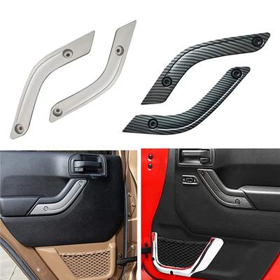 Door Handle Cover Trim Panel For Jeep Wrangler Jk 2011-2017 Door Handle Ertion Cover 1Rc72jahad Replacement Parts Silver