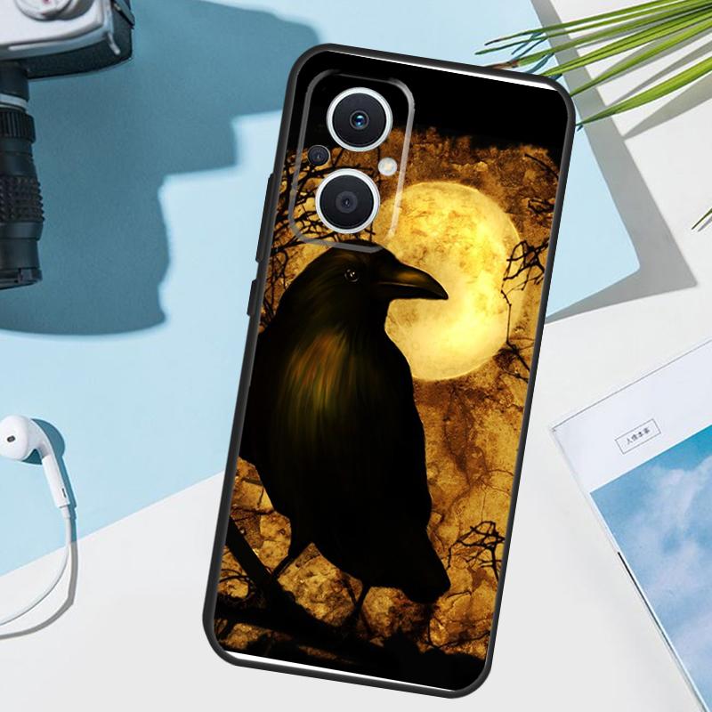 The Raven Halloween Cover For OPPO Reno 12F 11F 13F 14F 8T 7 8 Lite 10 11 12 13 14 OPPO Find X9 X8 X6 X5 Pro Case