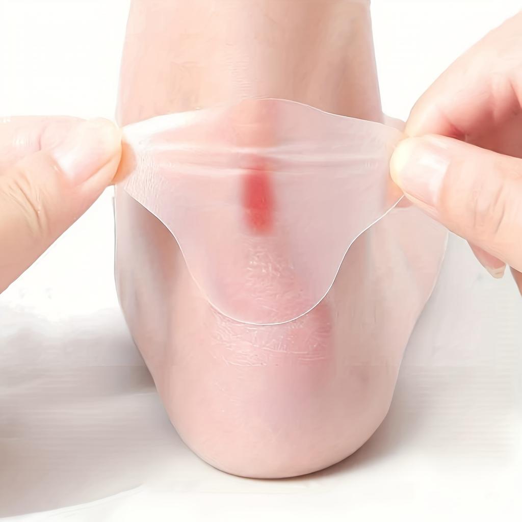 20pcs Gel Heel Protectors - Adhesive Blister Prevention Pads, Transparent Cushions for Shoe Comfort & Pain Relief