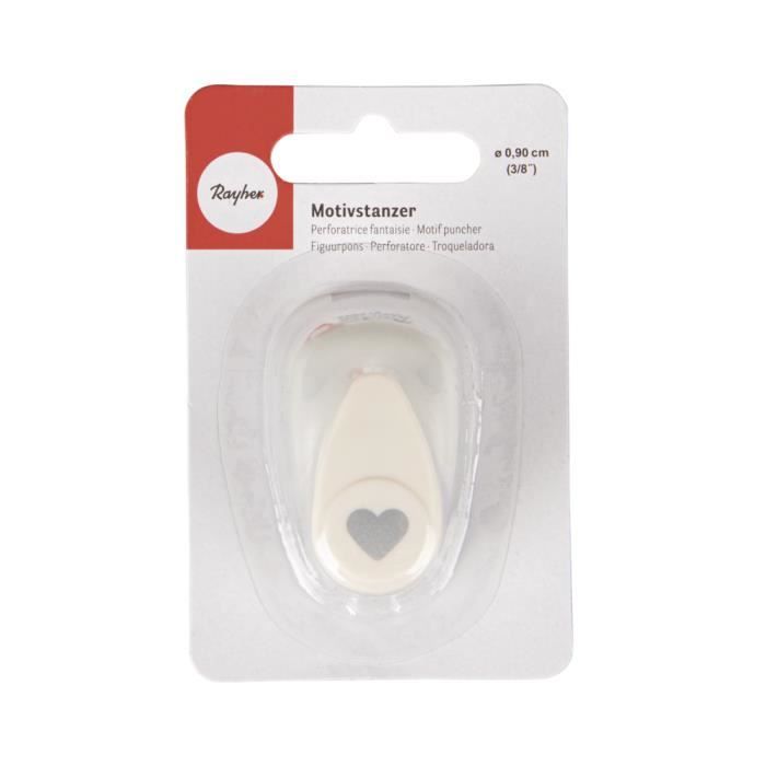 Perforatrice fantaisie - Blister-LS - Coeur - 9mm - 3/8" - 1 pièce