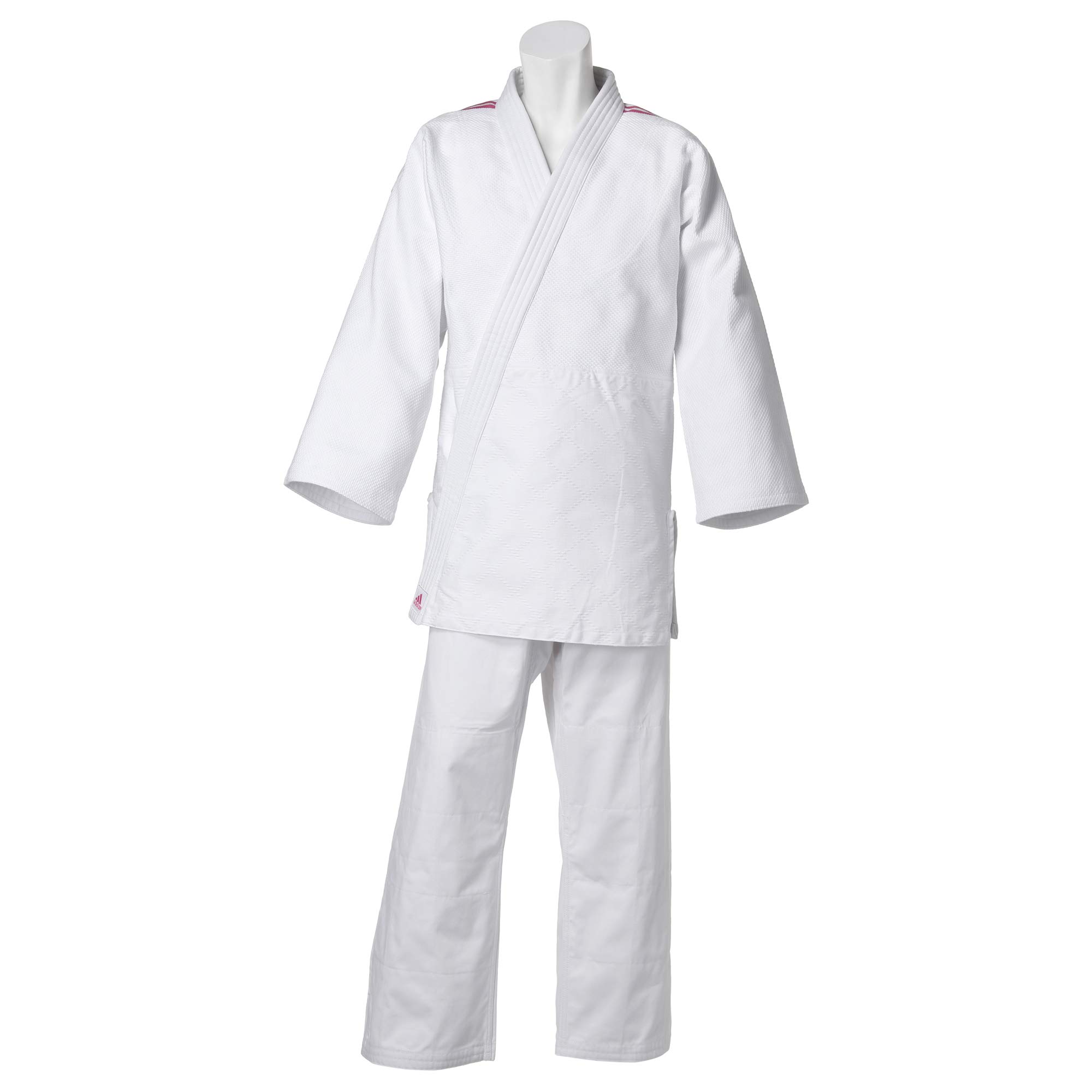

Adidas Judo Gi and Bottom Belt Not J650SP 013 J650SP White Pink 175 (Top Set, Included) (White Pink)