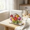Bloemen Servethouder Bloemenpapier Staand Servet voor Tafeldecoratie Handdoekhouder Dispenser
