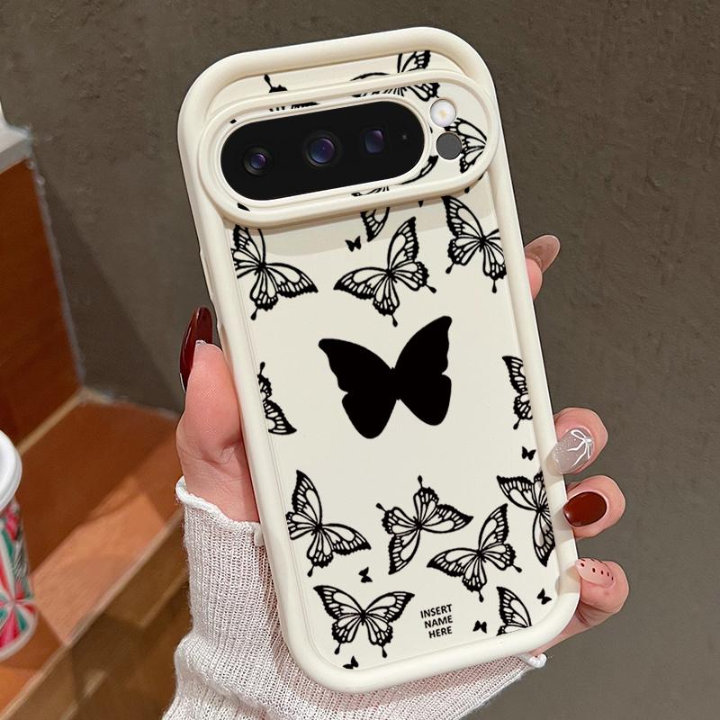 Butterflies Pattern Case For Google Pixel 10 9 Pro XL 9A 8A 7A 8 7 Pro Shockproof Soft Silicone Phone Cover For Pixel 9 8 7 Pro