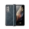 Matte Luxury Soft Leather Folding Hingle Shockproof Protection for Samsung Galaxy Z Fold 6 5 4 3 Case Back Cover Phone Accessory
