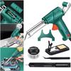 Multi-Function Soldering Iron Soldering Gun Set Soldering Gun Kit Solder Wire Desoldering Pump Tweezers for Welding Repair Tool