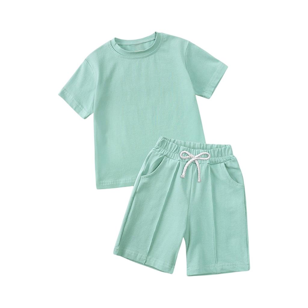 Boys' Short Sleeve & Shorts Set - Kids 2-Piece Summer Outfit