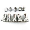 10pcs Auto Accessories Chrome Tyre Valve Stem TR413/TR414 Left Right Front Rear Tire Valve Sleeve Covers Valve Stems 1
