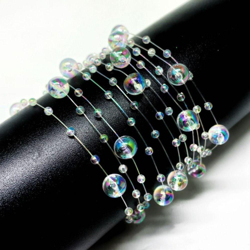 Kunstig Perle Perler String Multipurpose Beads Kjede Bryllupsfest dekorasjon