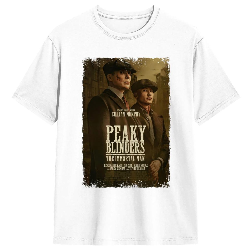 Peaky Blinders The Immortal Unisex TShirt Beach Unisex Pure Cotton O Neck Plus Size Clothing Short Sleeve Y2K Basic Tshirt