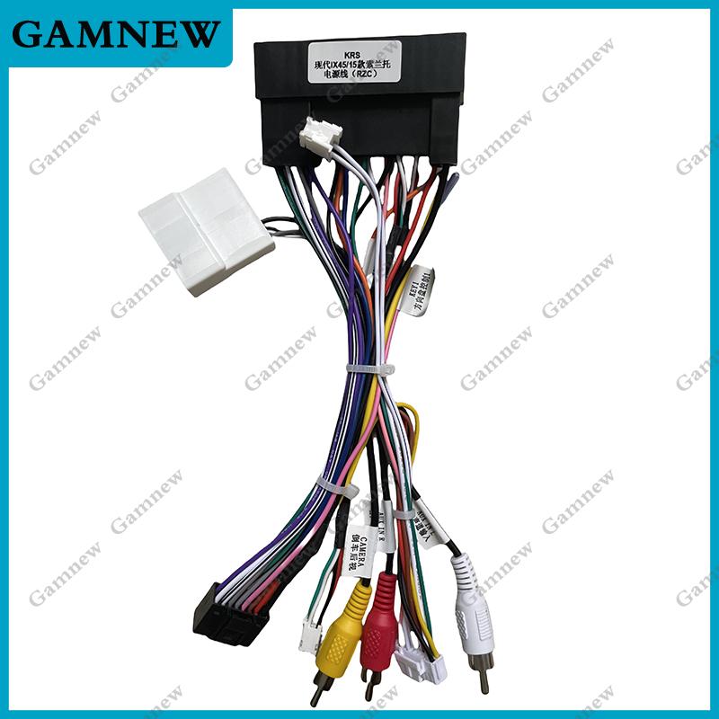 

Car Stereo 16Pin Power Wiring Harness With Canbus Support Original USB For Hyundai Elantra/SantaFe/IX45/K3/Sportage/Sorento Only Cable