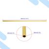 Aopin Brass Copper Cooling Tubing - 3mm ID X 4mm OD, 300mm Length, 2 Pcs