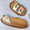 Handcrafted Solid Wooden Serving Pallet Heat Resistant Cloud Shape Organizers Tray For Hot Beverages And Table Setting