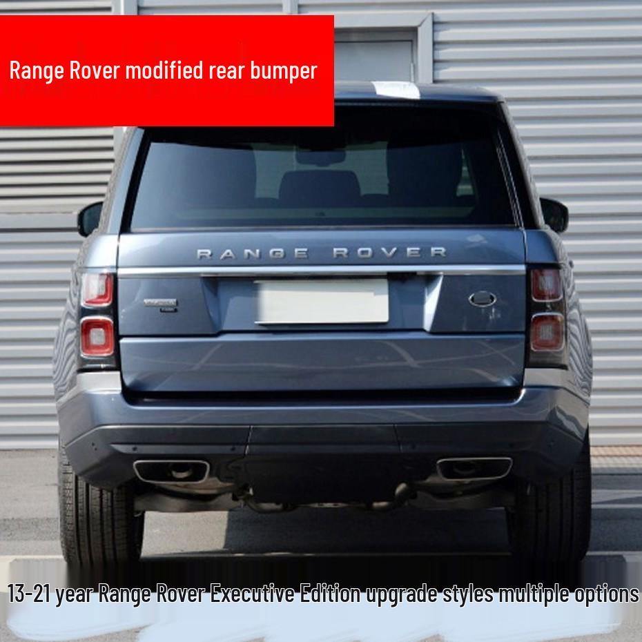 

13-21 Range Rover Executive Накладка на задний бампер для моделей SVA/SVO с квадратным патрубком выхлопной системы 13-17 Old to New Rear Bumper Tailpipe