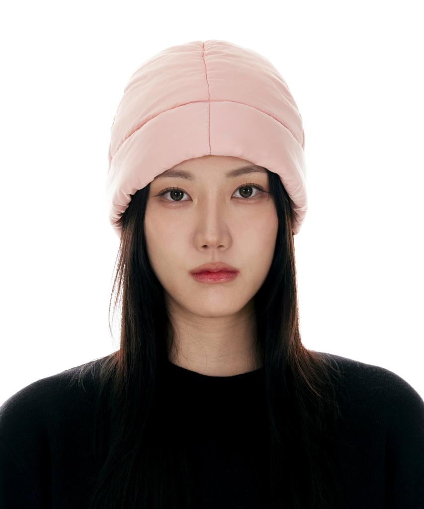 Luoeseupaeg Solid Padded Beanie (Pink)