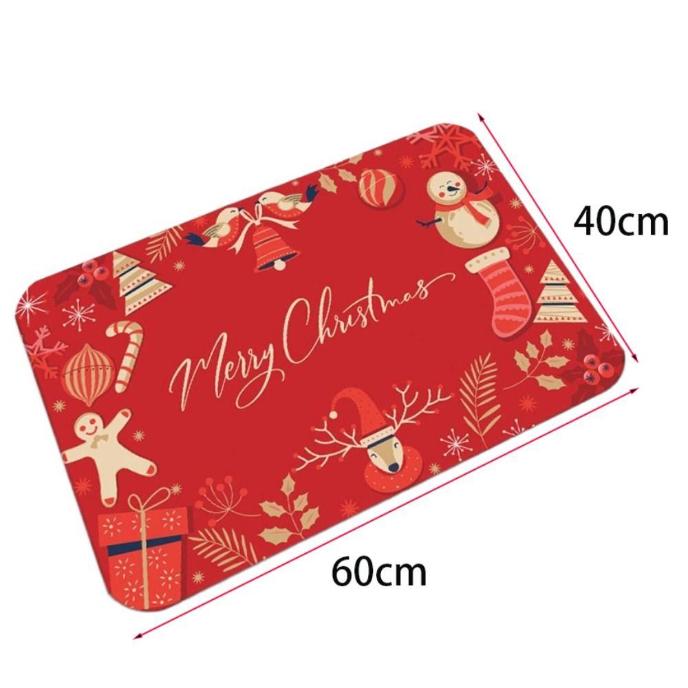 Christmas Decorations Christmas Mat Non-slip Gnome Door Mat New Outdoor Carpet  Home